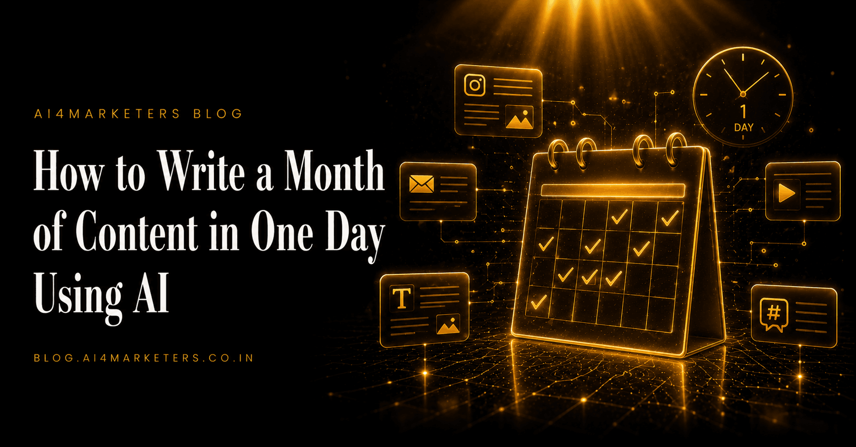 How to Write a Month of Content in One Day Using AI